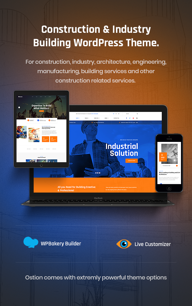 Ostion - Construction & Industry Building Company WordPress Theme